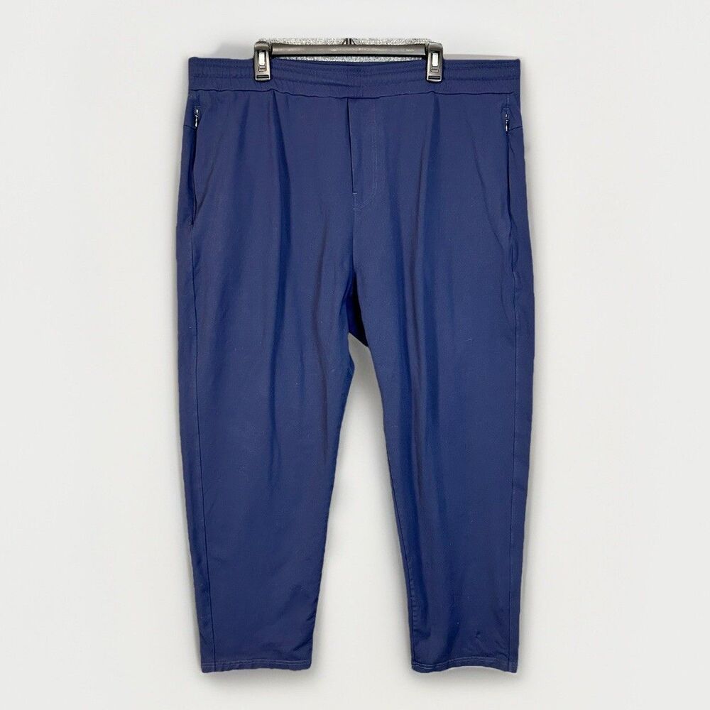 Public Rec Mens 44 x 30 All Day Everyday Pants  Sweatpants Athleisure Navy Blue